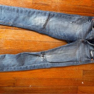 GAP Girls Size 8 Faded Blue Skinny Jeans